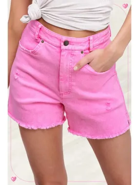Basic Washed Denim Spring Summer Shorts