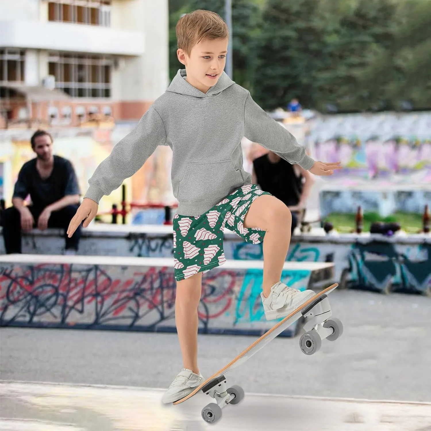 Boys Athletic Shorts Size 7-15 Boys' Casual Shorts with Pockets Elastic Waist Summer Kids Bottom for Sports Homewear
