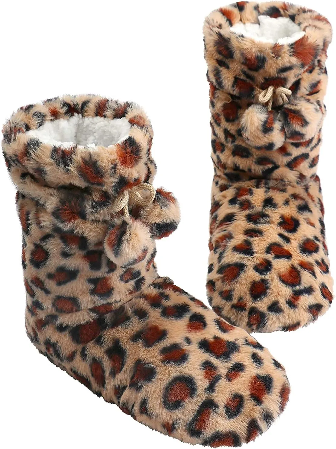 DICUIRD Slipper Socks with Grippers for Women,Winter Cozy&Comfy Boot Slippers for Women