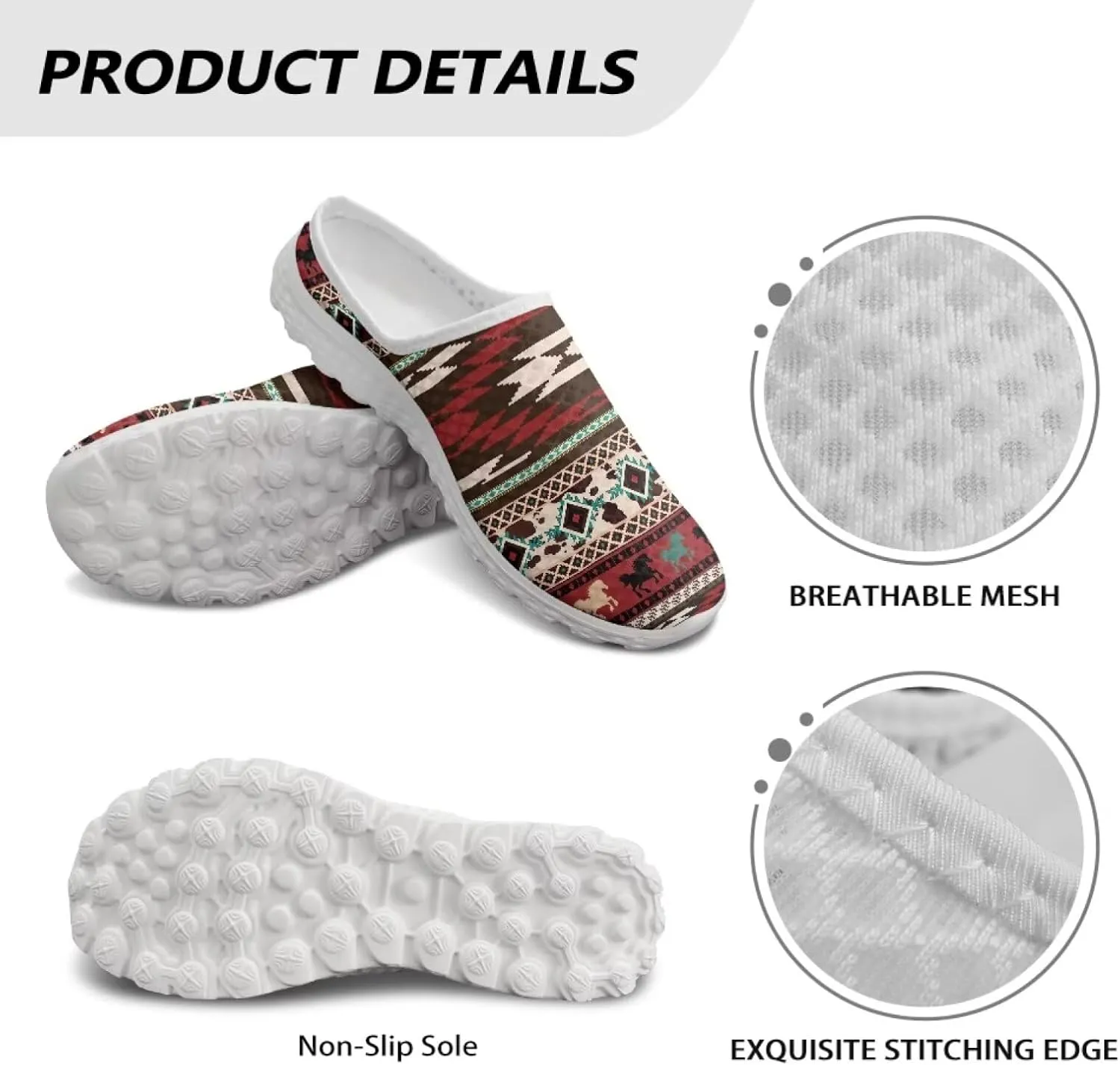 Howilath Mule Tennis Shoes for Women Slip on Flat Mules Comfortable Backless Shoes Low-Top Mesh Walking Sneakers for Ladies