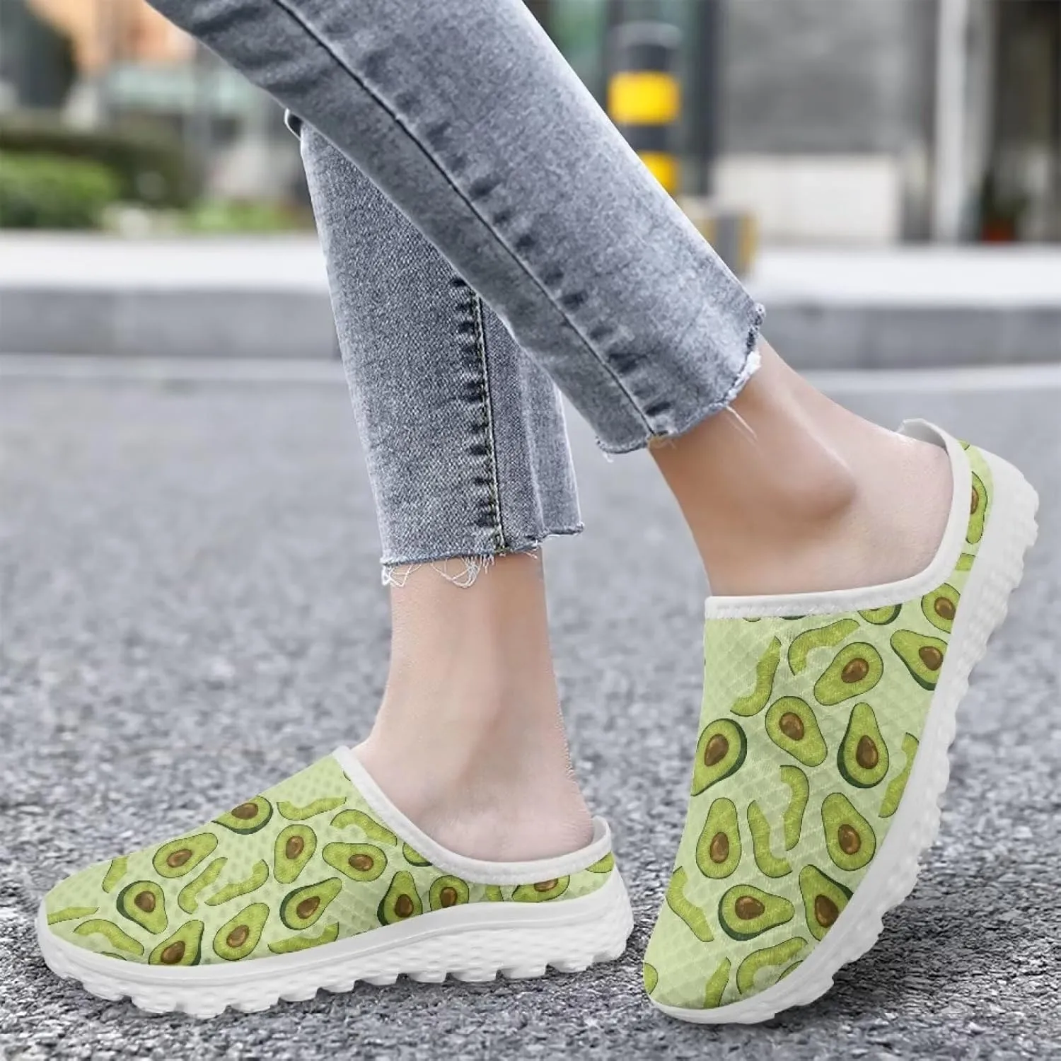 Howilath Women's Slip On Mules Shoes Closed Toe Sandals Backless Low Wedge Slides Clogs Breathable Walking Shoes US Size 6-13.5