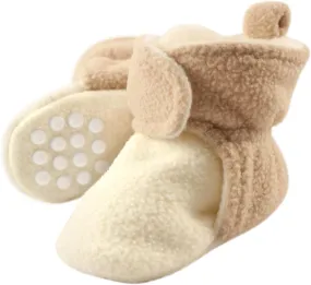 Luvable Friends Baby Girls' Cozy Fleece Booties