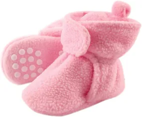 Luvable Friends Baby Girls' Cozy Fleece Booties
