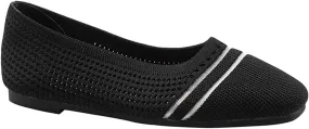 Semshedy Women's Flats Shoes Ballet Flat Knit Dress Shoes Wide Toe Slip On Ballerina Walking Flats Shoes