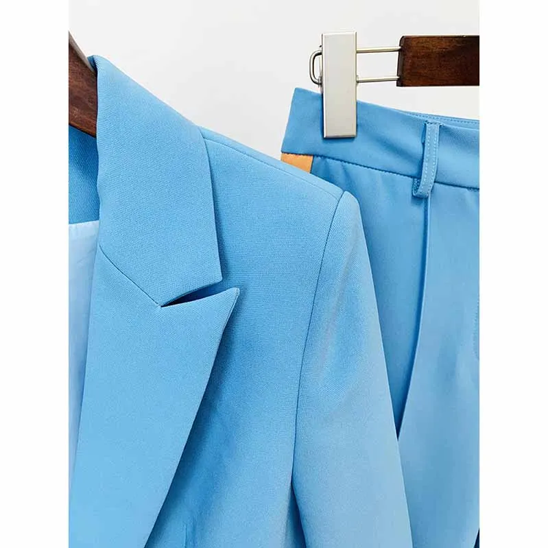 Women Pantsuits Wedding Party Suit   Flare Trousers Colored Suit Two Piece Pantsuits