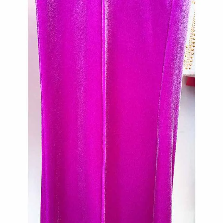 Women Velvet Blazer   Flare Trousers Suit Two Piece Pantsuits