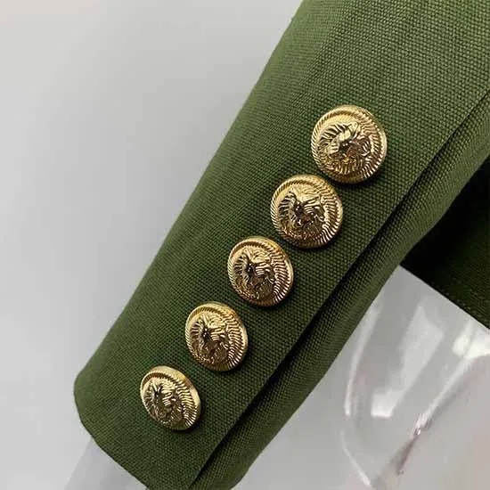 Women's Army Green Pantsuit  High Waisted Two Piece Pants Set Suits With Belt