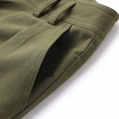 Women's Army Green Pantsuit  High Waisted Two Piece Pants Set Suits With Belt